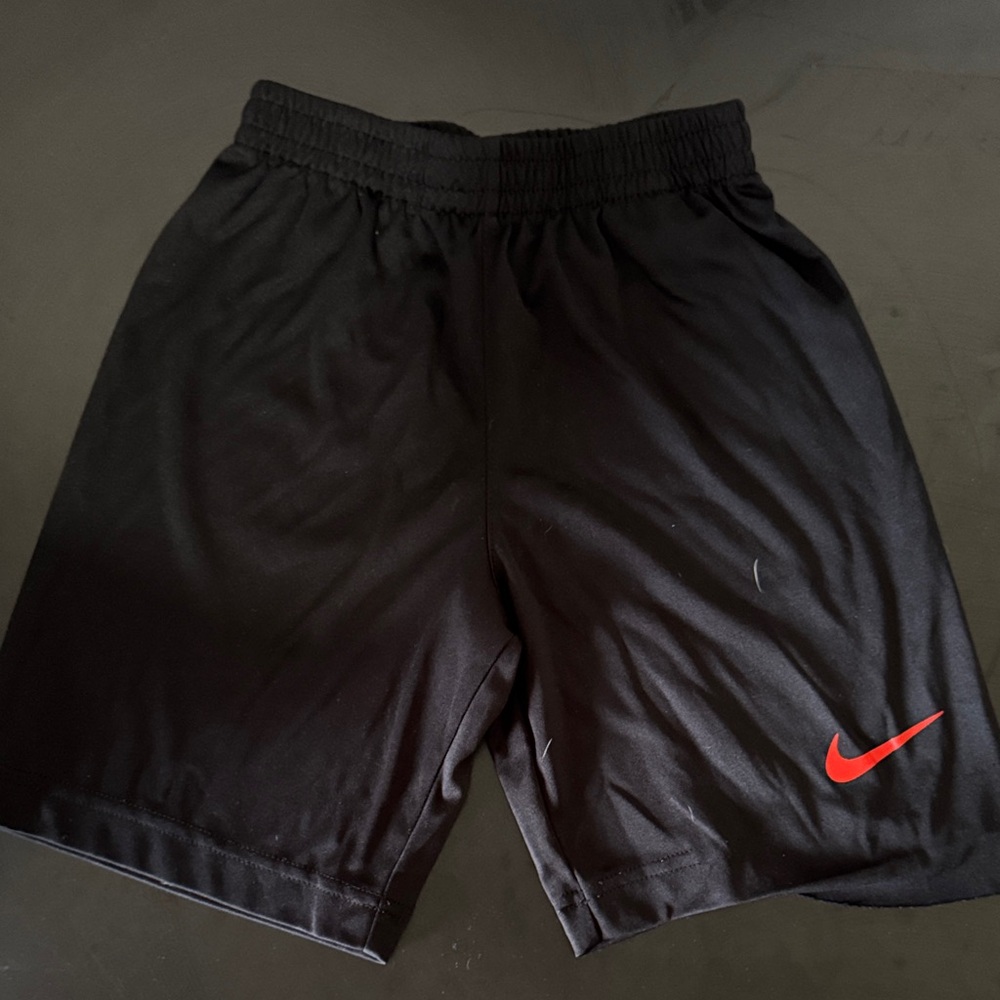 Nike Black and Red Athletic Shorts